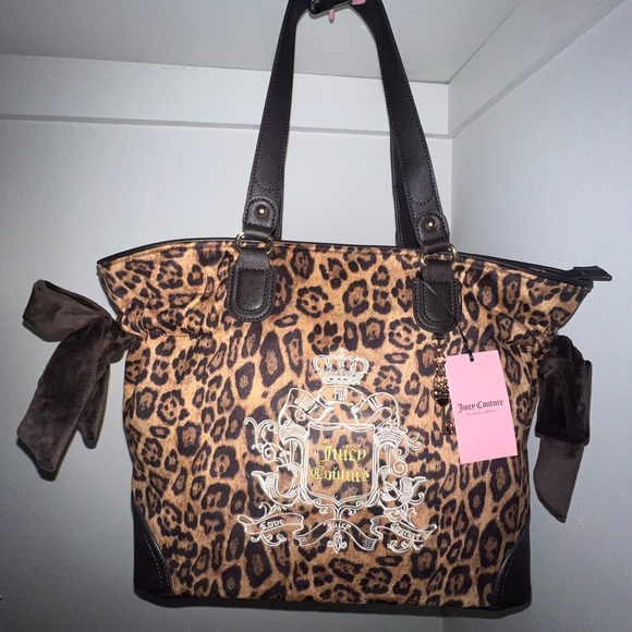 Viral Juicy Couture Cheetah Tote Bag - Picture 1 of 6